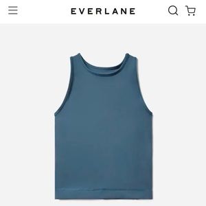The Perform Tank in Deep Aegean by Everlane